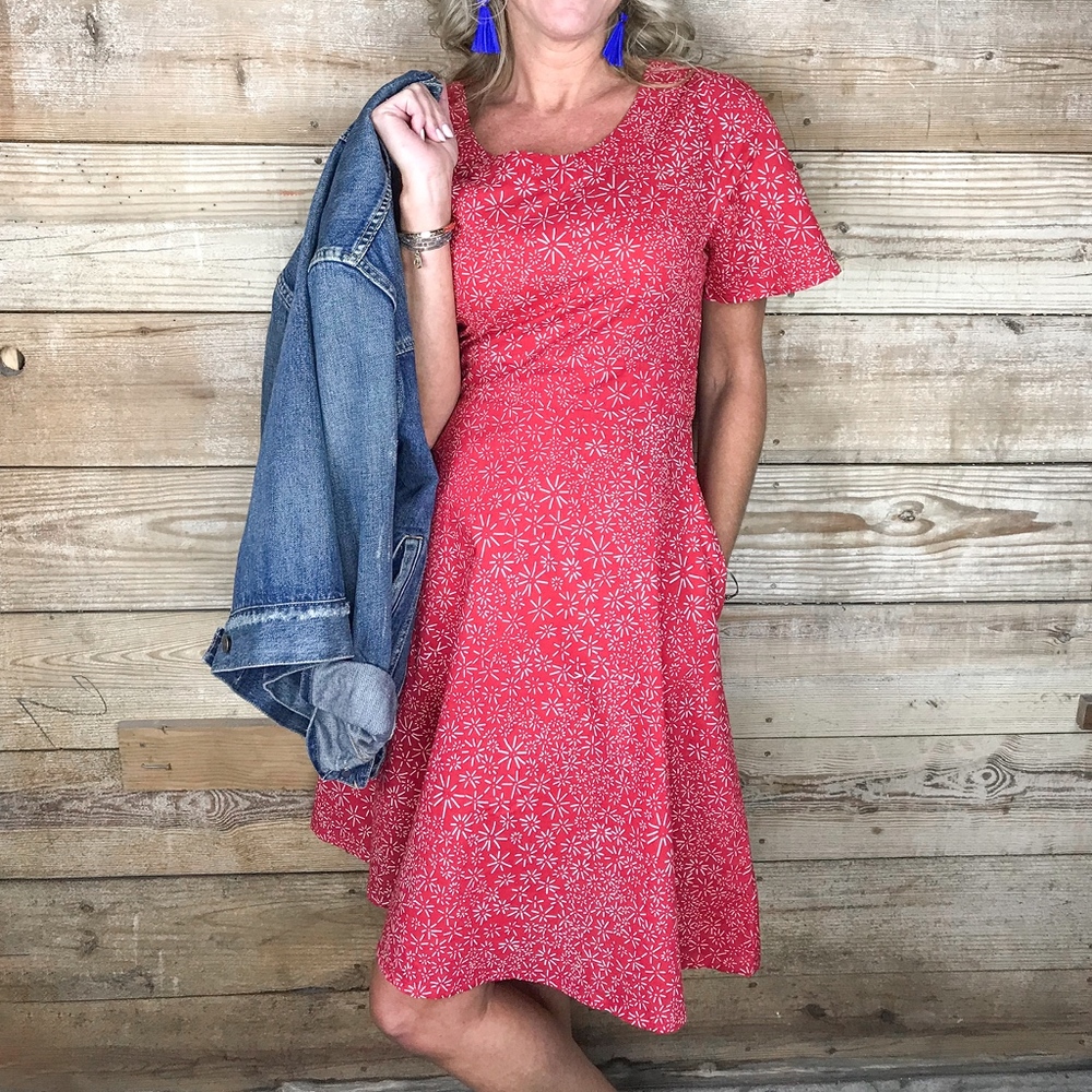 Red Daisy Dress
